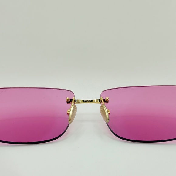 FRED FG40040U 30Y Rimless Gold/Pink Sunglasses 58□16 150 main image 6